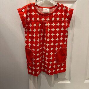Hanna Andersson Red Dot Dress Size 90
